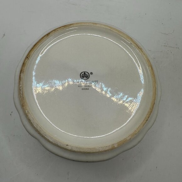 Pfaltzgraff Holiday Heritage Stoneware Bowl With Holly Pattern - Picture 6 of 6